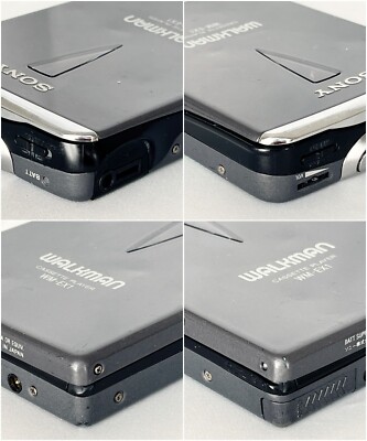 SONY WM-EX1 1994 Black Walkman VIntag Cassette Player Made in