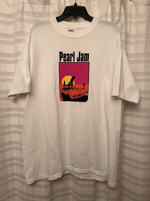 1990s Pearl Jam Vintage Band Rock Tour Tee Shirt 90s Endless
