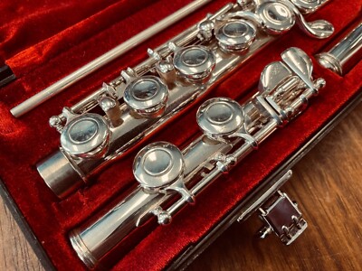 Vintage YAMAHA FLUTE - YFL 211 II - SILVER Plated/Emech - Made in
