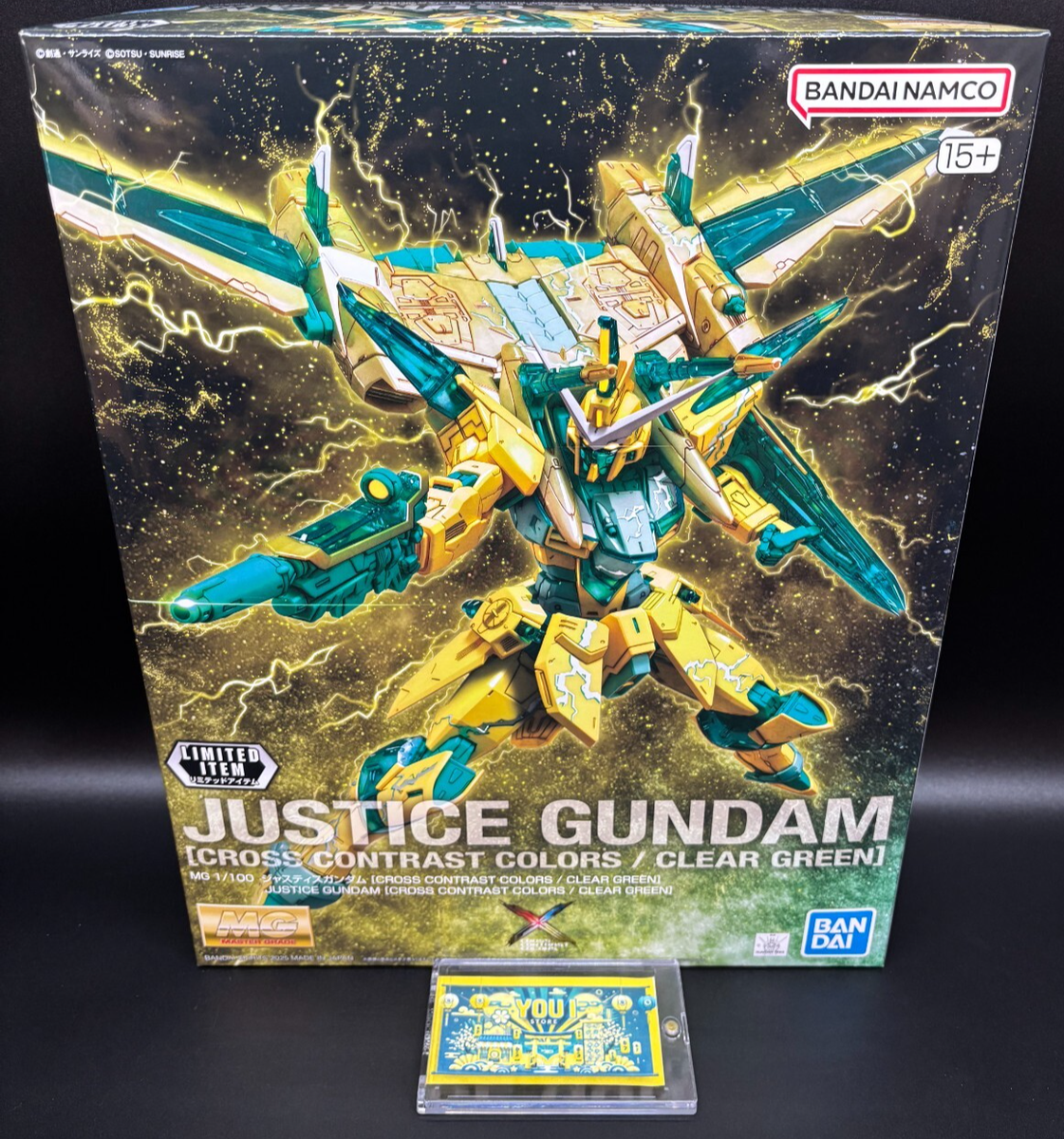 MG 1 /100 Justice Gundam CROSS CONTRAST COLORS Clear Yellow