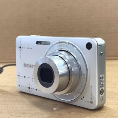 SONY Cyber Shot DSC-W350D 14.1MP Digital Camera Rhinestone white