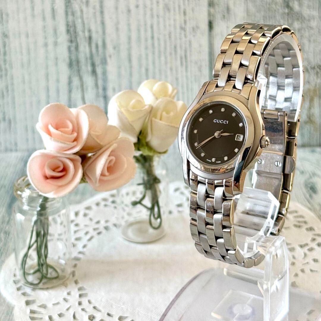 GUCCI 5500L Watch Black Ladies used Japan Check description | eBay
