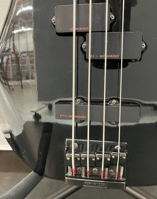 Electric Bass Guitar Fernandes FRB-65 Black with Case | eBay