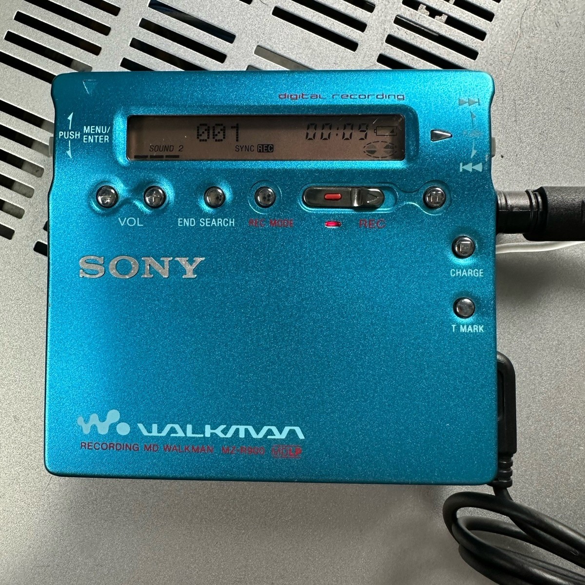 SONY MZ-R900 RECORDING MD WALKMAN Blue Tested working | eBay