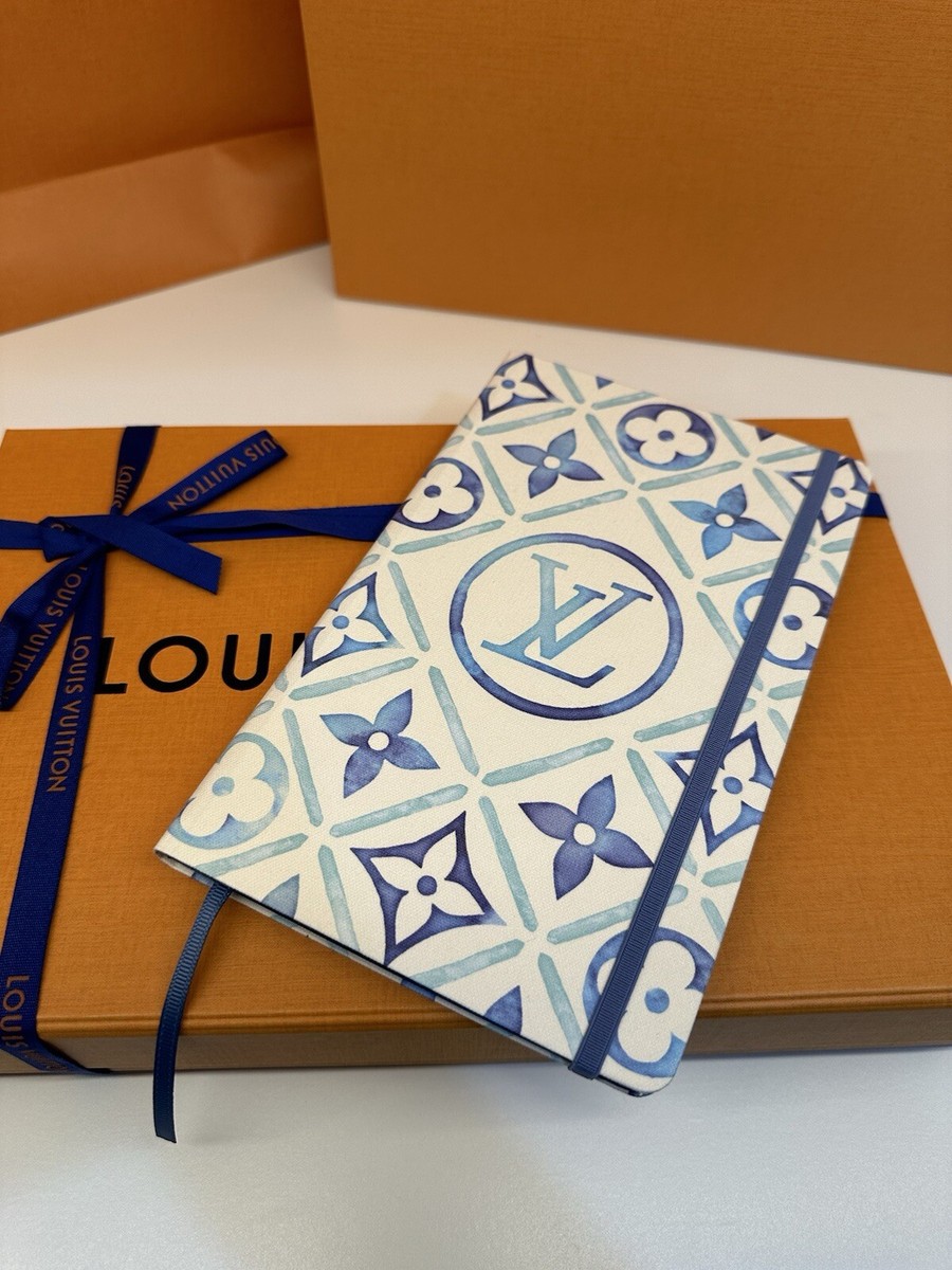 NIB Louis Vuitton Jane Notebook MM By The Pool Lagoon Blue GI1093