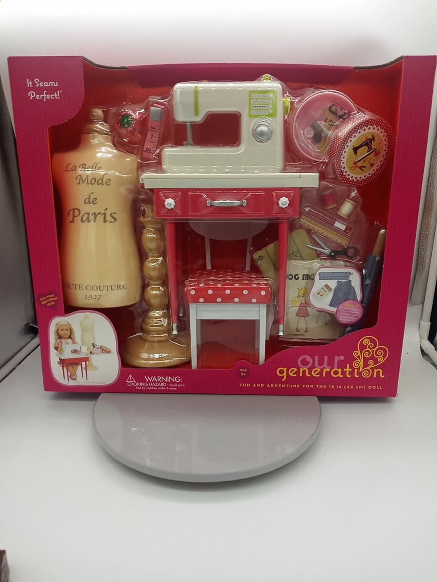 Battat Our Generation It Seams Perfect Sewing Machine Dress Maker