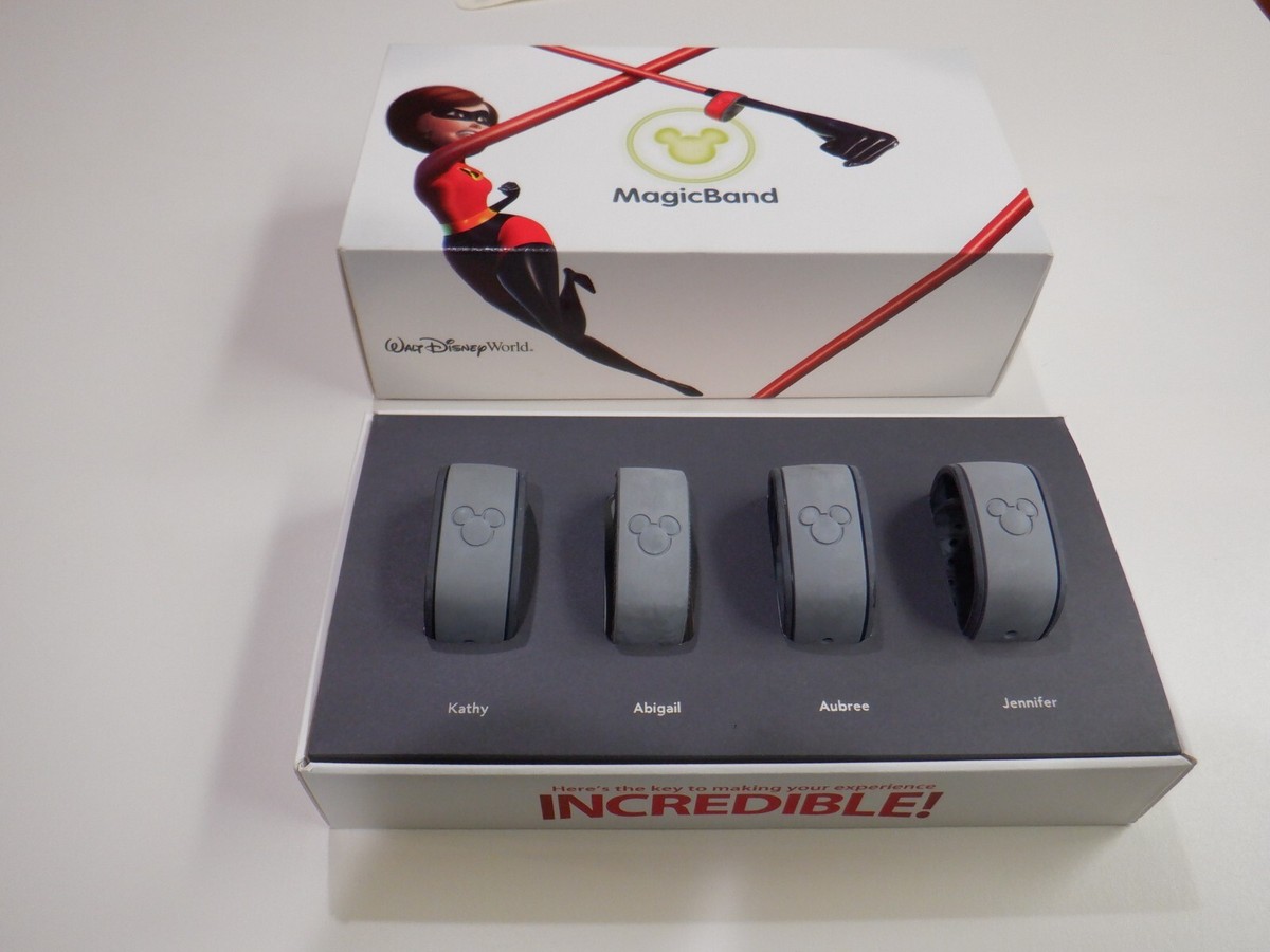 Disney World First Edition of MagicBands Set of 4 in Original Box