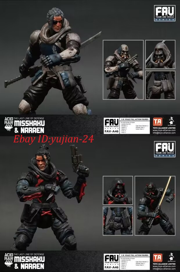 Acid Rain World FAV-A46 Misshaku & Naraen Action Figure 1/18 In