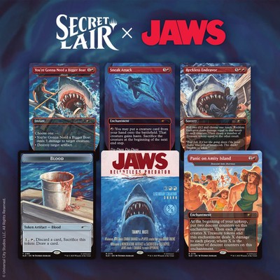 Magic the Gathering MTG Secret Lair x Jaws: Terror of Amity Island