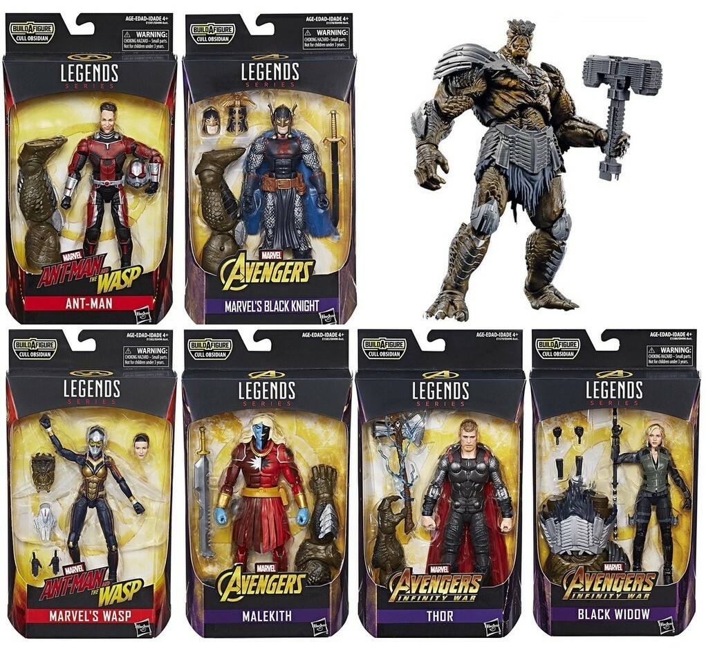 Marvel Legends Avengers Infinity War Cull Obsidian Baf Complete 6