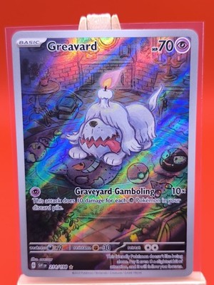 Greavard 214/198 Scarlet & Violet Illustration Rare Holo Pokemon