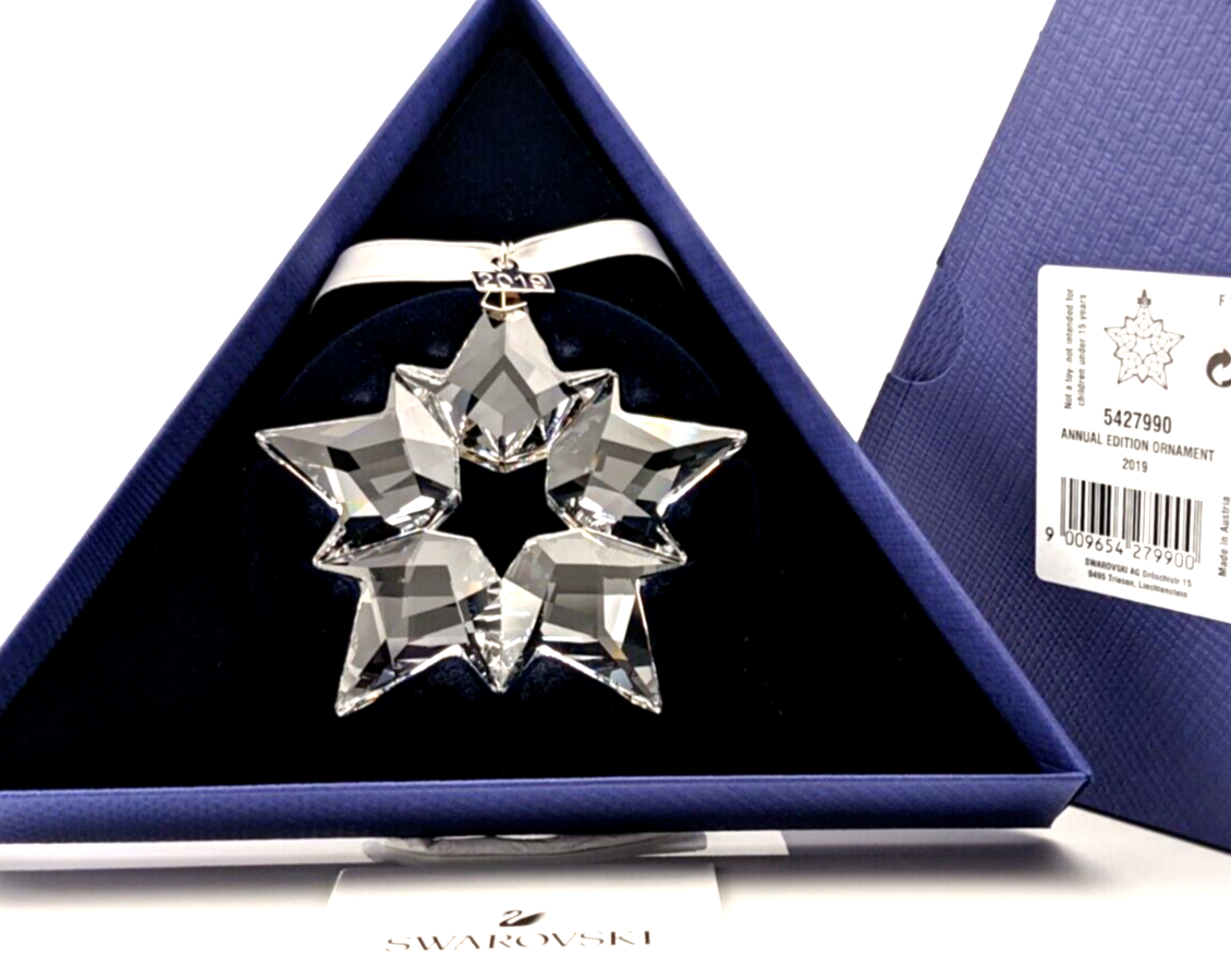 Swarovski 5427990 Crystal Annual Edition 2019 Christmas Ornament