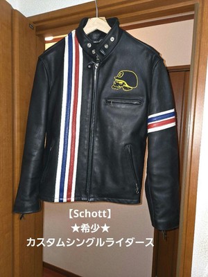 schott 671 イージーライダー シングルレザージャケット 38(M)