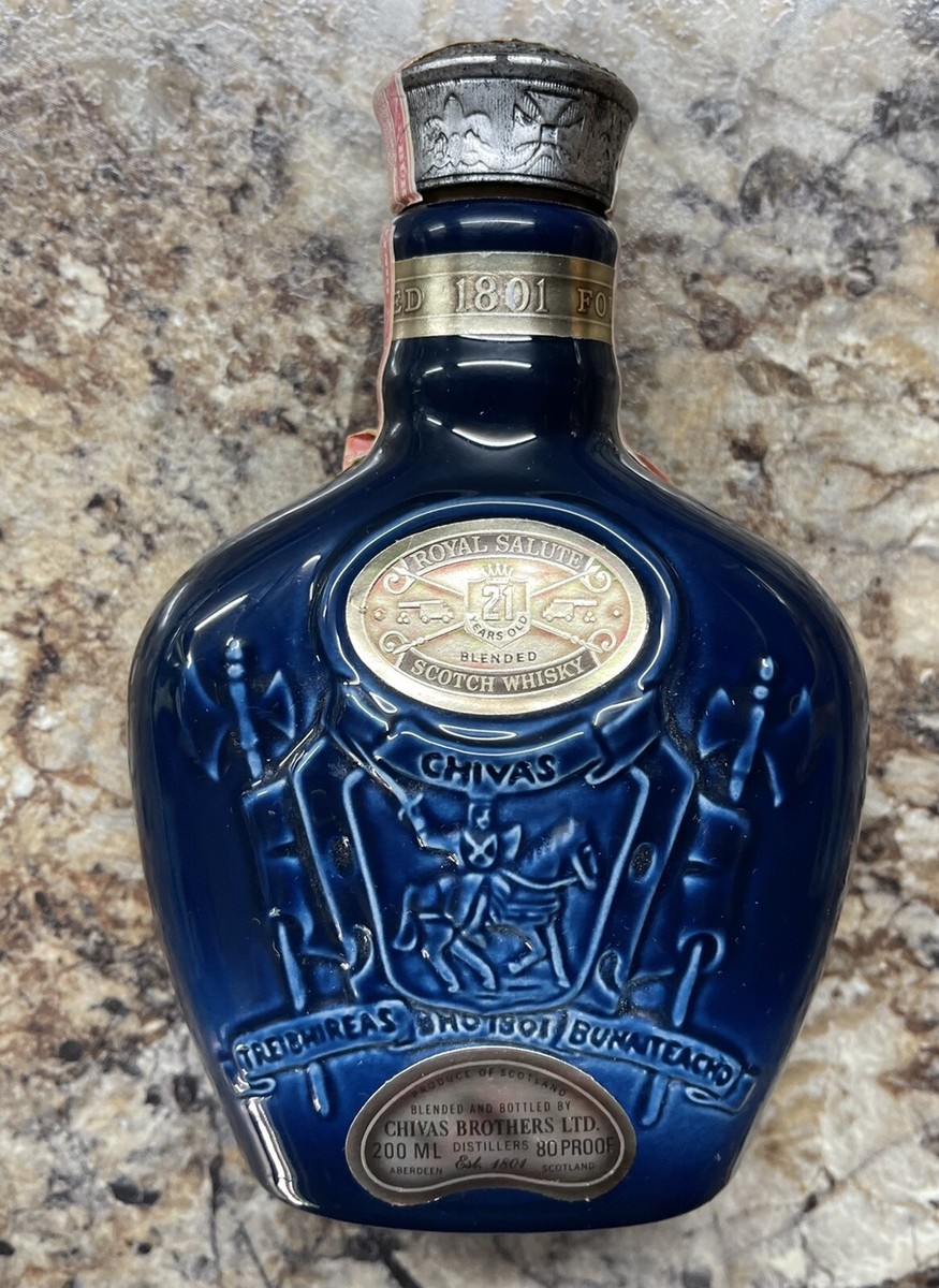 Chivas Brothers LTD Royal Salute Scotch Whiskey Bottle Porcelain