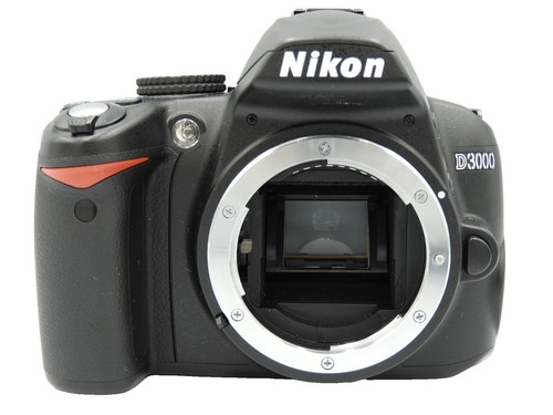 Nikon D D3000 10.2MP Digital SLR Camera Black Kit Nikkor AF-S DX
