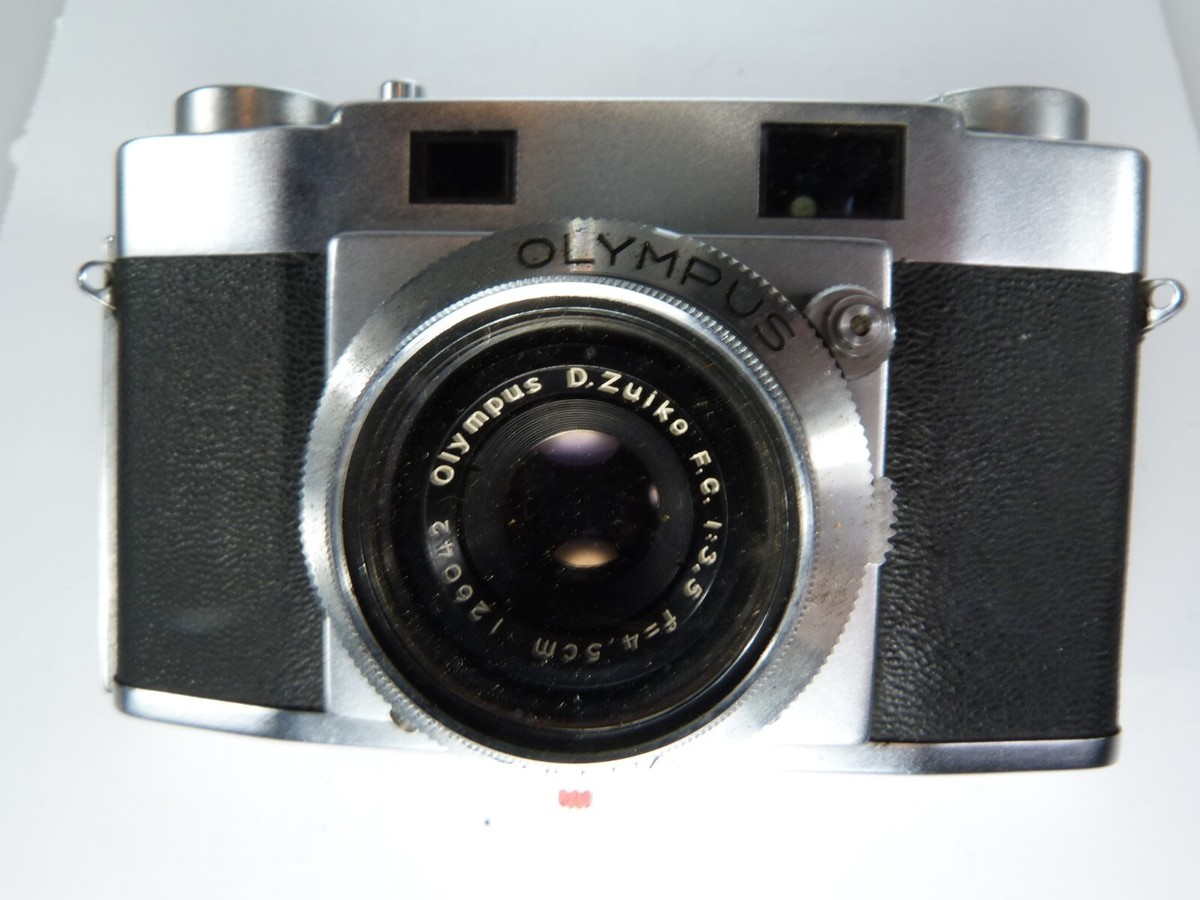 VINTAGE and Rare OLYMPUS 35-S Rangefinder Film Camera, D ZUIKO 45