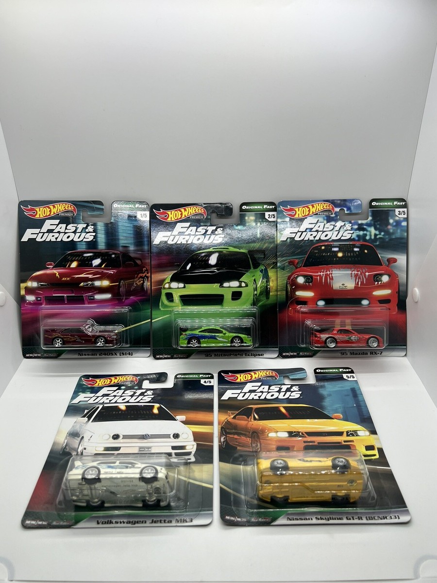 Hot Wheels Premium Fast And Furious Original Fast Complete Set Of