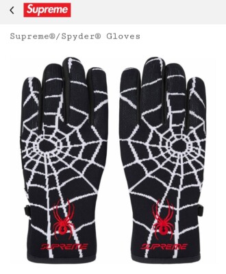 24fw Supreme×Spyder gloves Mサイズ BLACK Supreme Spyder Gloves