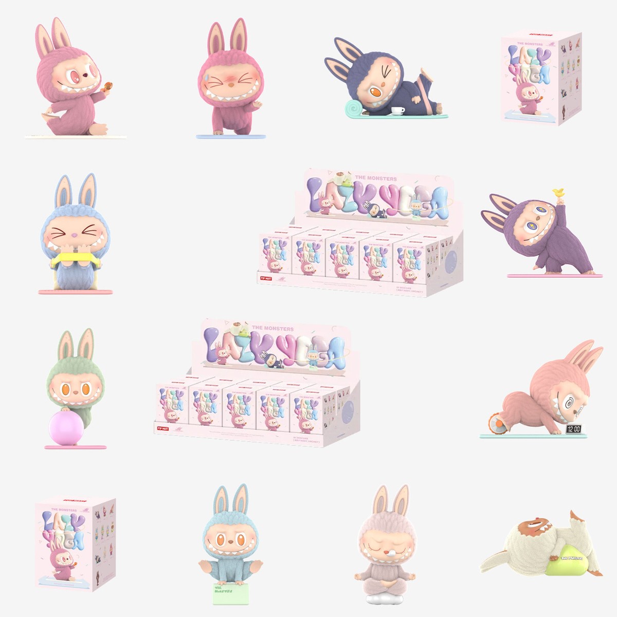 THE MONSTERS Lazy Yoga シリーズ 3 アソートボックス POP MART Labubu