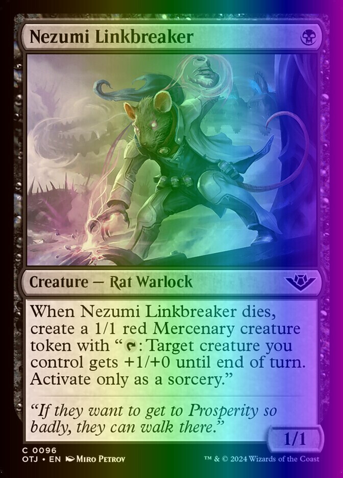 MTG Nezumi Linkbreaker (96/441) Outlaws of Thunder Junction LP
