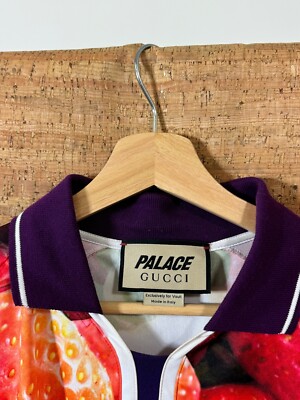 Gucci X Palace Strawberry print technical jersey football Size XXL