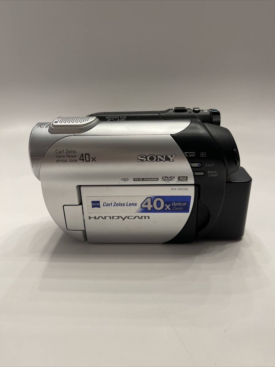 Sony Handycam DCR-DVD108 Carl Zeiss Lens 40X Optical Zoom w/ Sony
