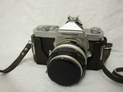 NIKON NIKKORMAT FT FILM CAMERA WITH NIKKOR-S 1:1.4 f=50mm LENSES