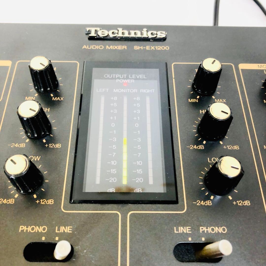 美品 Technics SH-EX1200 テクニクス DJミキサー BK 中古品のTechnics