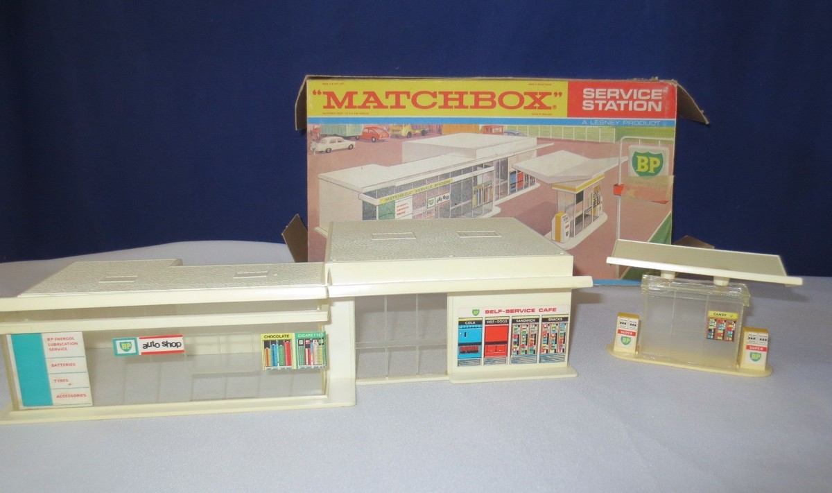 Vintage Lesney Matchbox BP Service Station MG-1 Made in ENGLAND