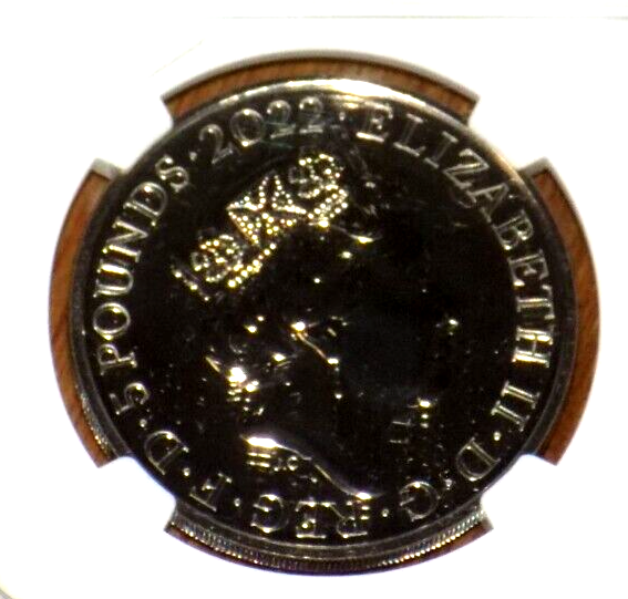 NGC 2022 GREAT BRITAIN 5PD QUEEN'S REIGN THE COMMONWEALTH MS69DPL