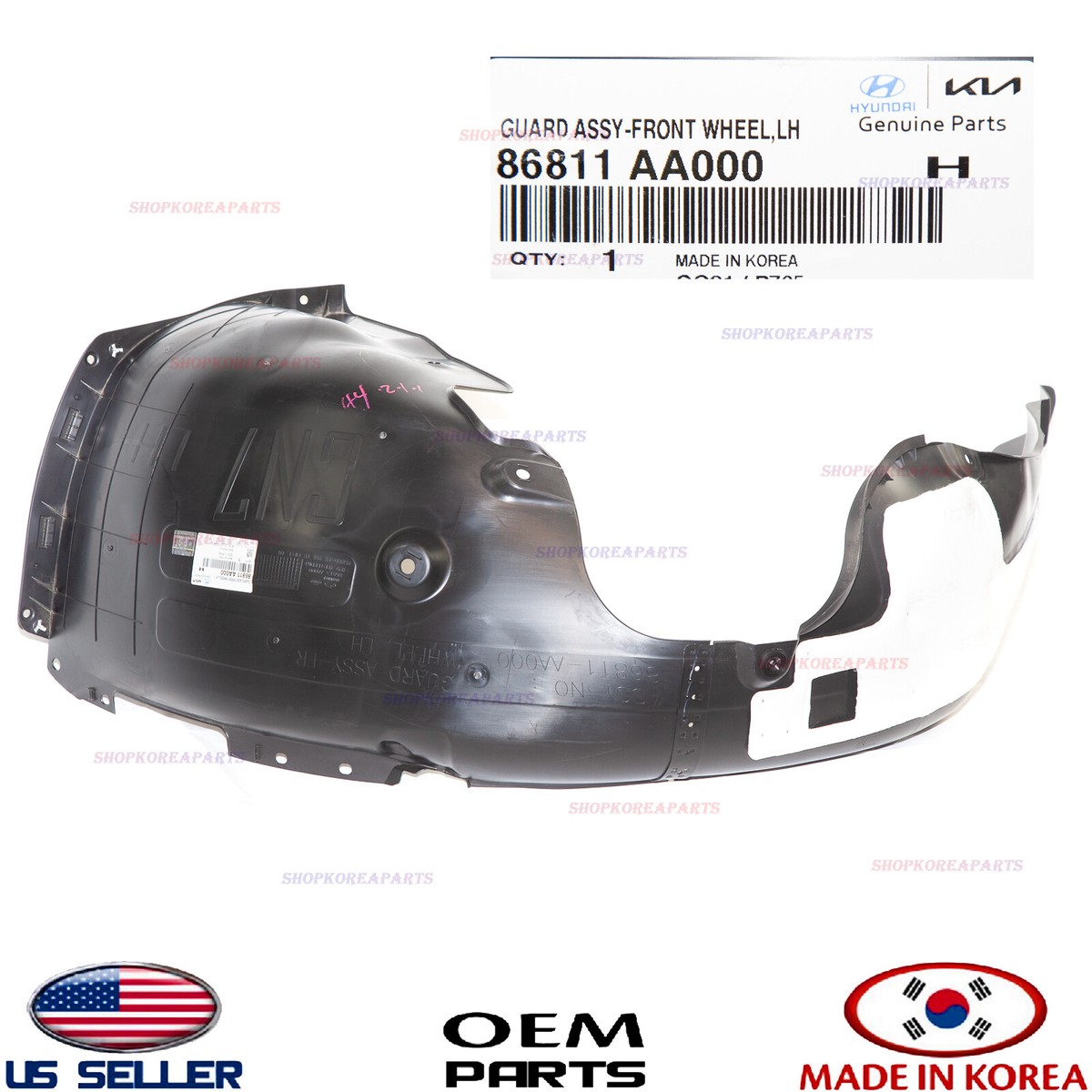 Genuine Fender Liner Front LEFT Driver Side OEM HYUNDAI ELANTRA