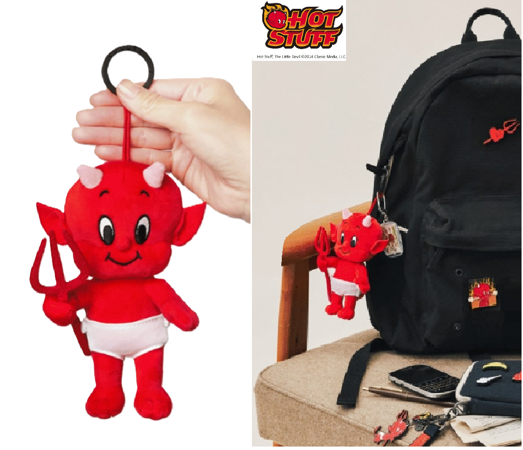 HOT STUFF the Little Devil Plush Doll KEYRING Bag Charm Official