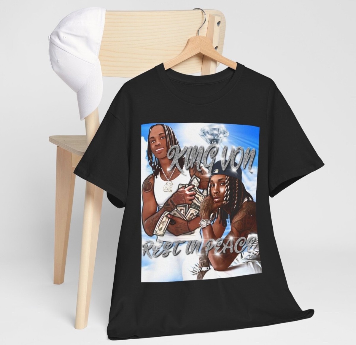 King Von king of drill rap rip t shirt lil durk drake Kendrick