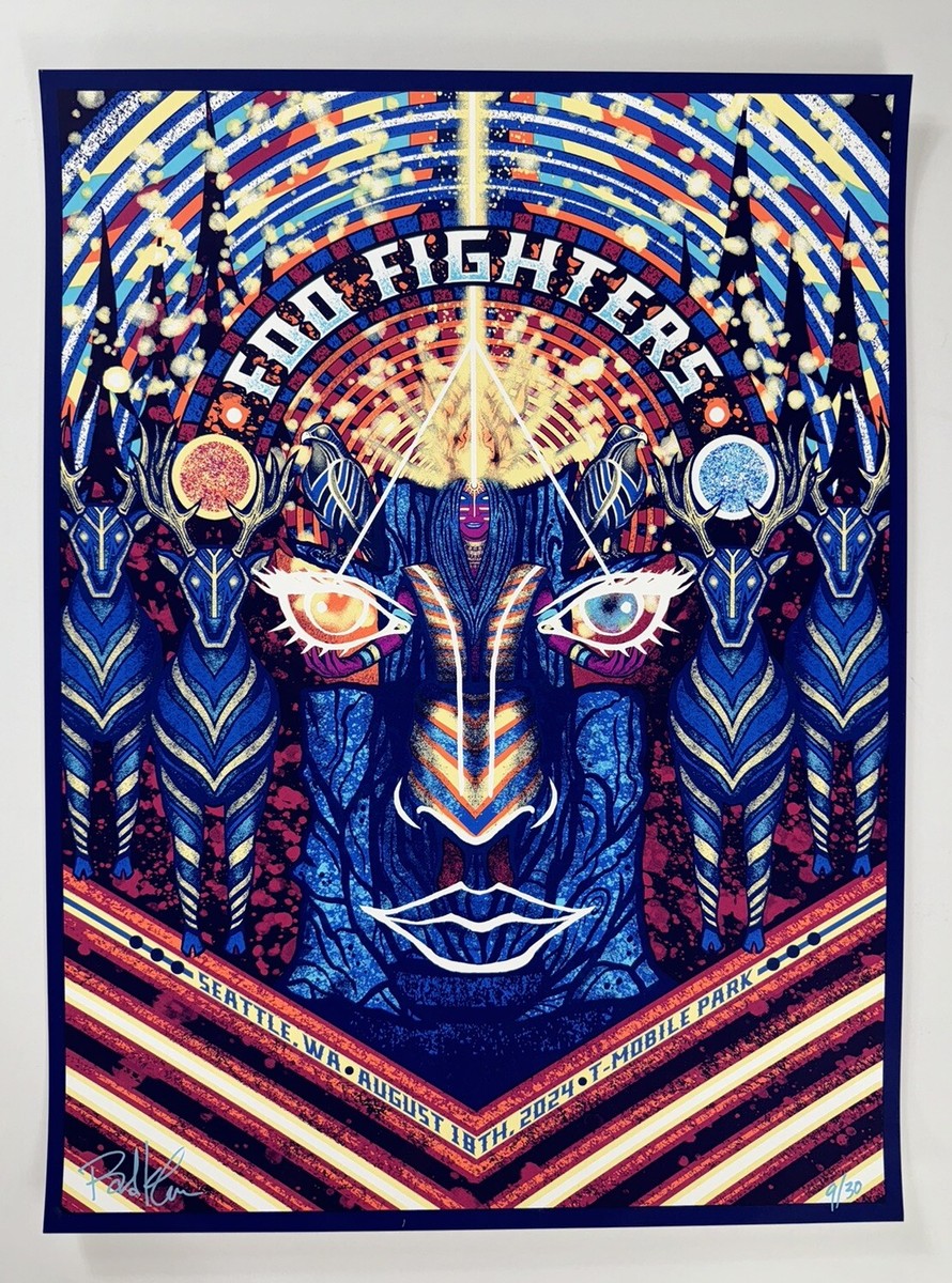 Coop シルクスクリーンポスター FOO FIGHTERS Coop シルクスクリーン