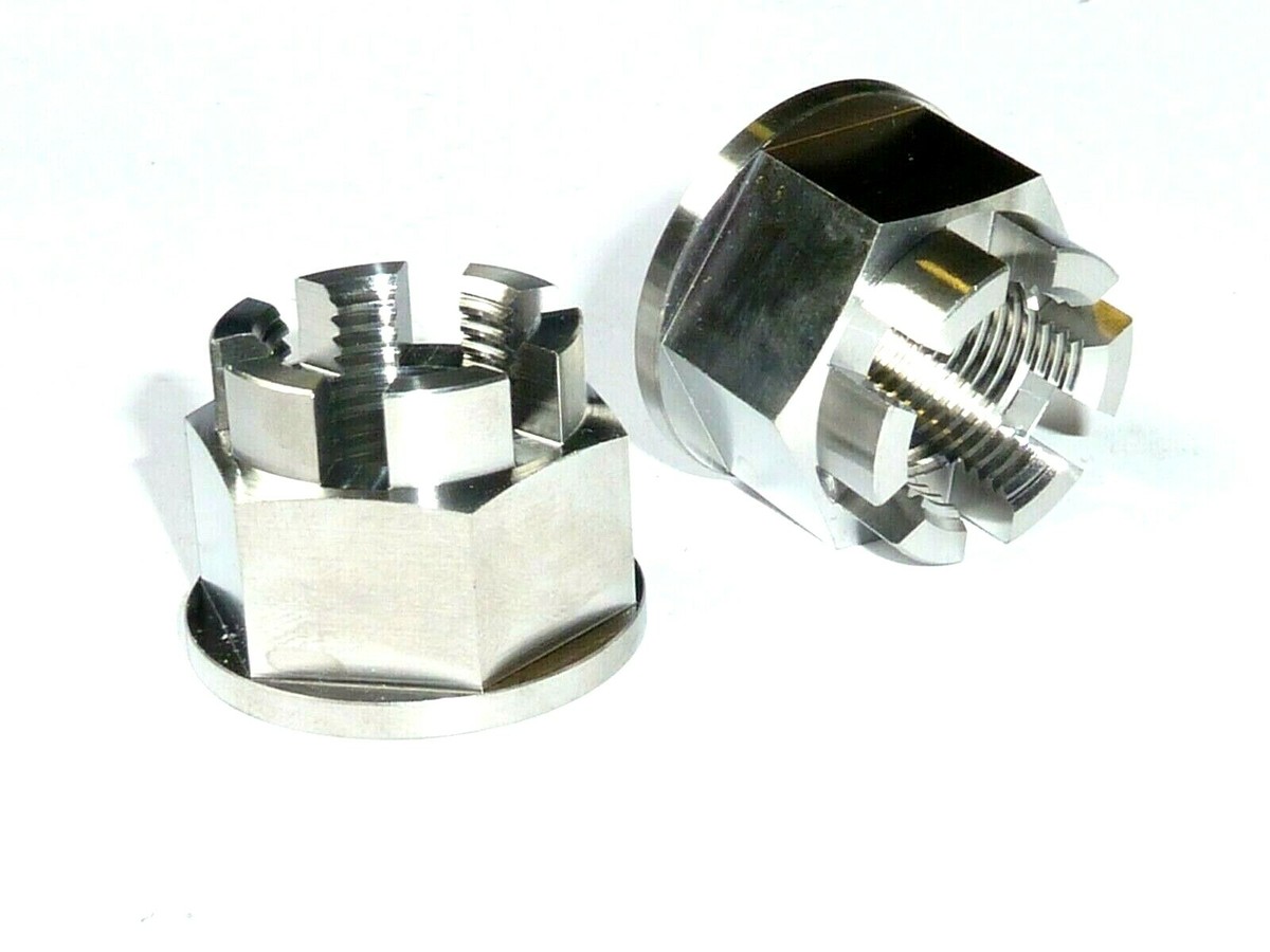 KAWASAKI ZX6R NINJA 1995-1997 REAR AXLE CASTLE FLANGED NUT