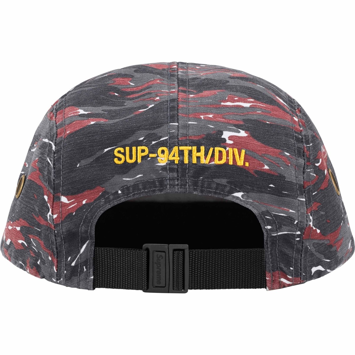 Supreme Military Camp Cap Hat - Red Tiger Camo - SS24 New