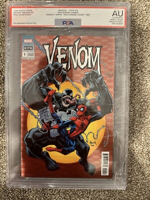 Marvel Kith #3 Venom V. Spider-Man Variant Cover - Red Comic PSA