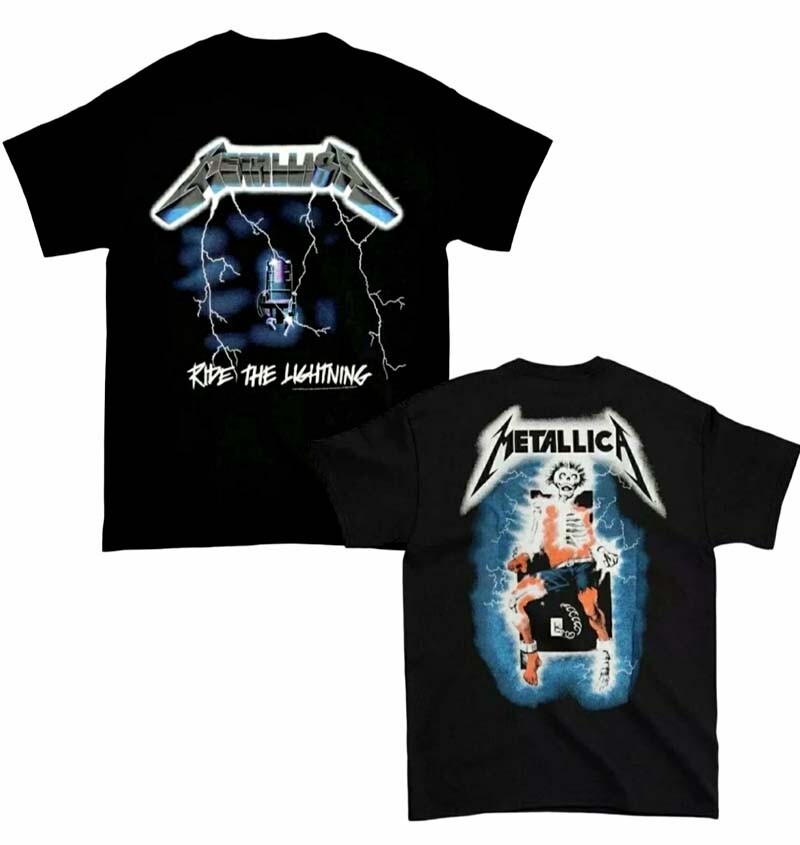 New Authentic Metallica Ride The Lightning Heavy Metal T-Shirt