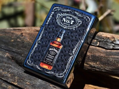 Jack Daniels Bottle Zippo Lighter - Old No. 7 - Tennessee Whiskey