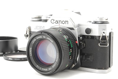 Canon AE-1 Program 35mm Film Camera NFD 50mm f/1.4 lens AE1 New FD