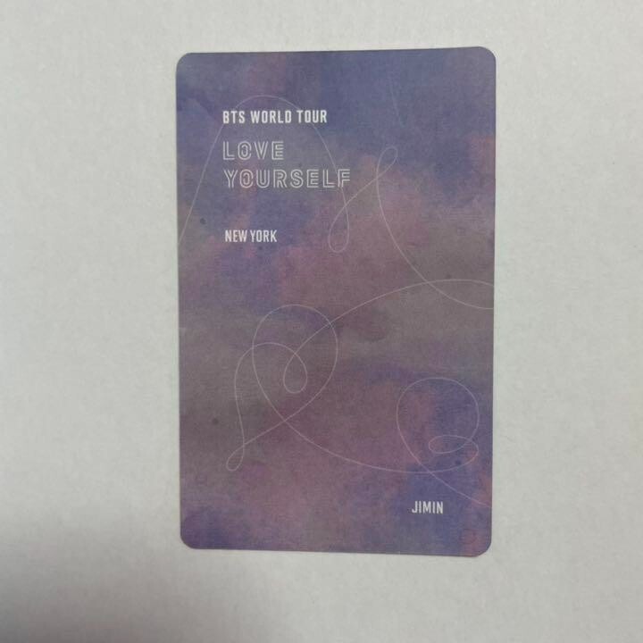BTS JIMIN Love Yourself New York DVD official photo card Photocard