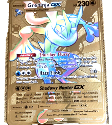 GRENINJA GX HP230 -SHURIKEN FLURRY SHADOWY FLURRY HAZEL SLASH