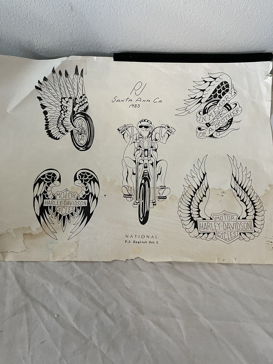 80s ビンテージ ハーレー tattoo フラッシュ 【公式通販】