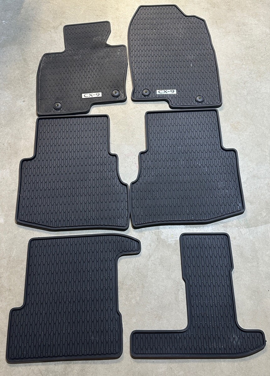 2016-2023 Mazda CX-9 Rubber Floor Mat Set OEM TAOAV0350 | eBay