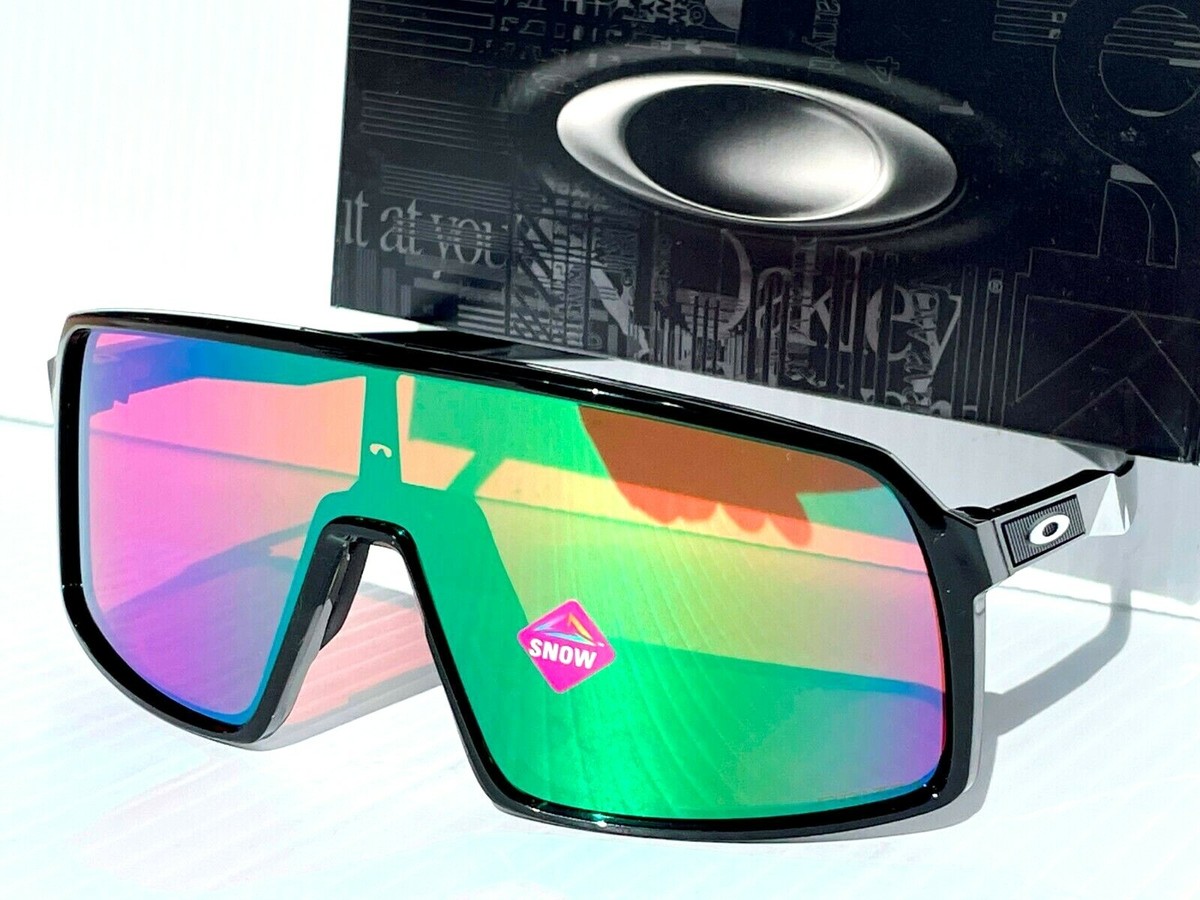 NEW Oakley SUTRO Shiny Black PRIZM Snow Jade Green Iridium
