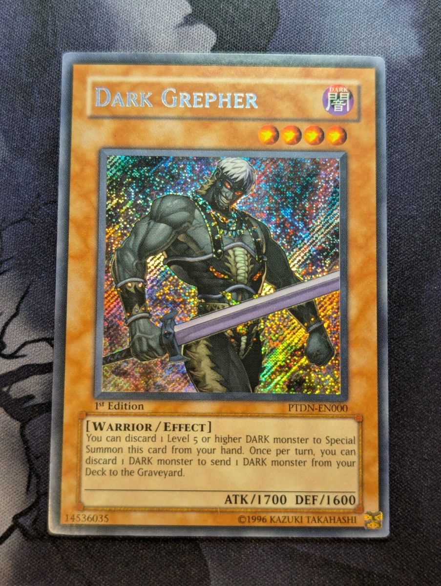 遊戯王 ダークグレファー 英語版1st シークレット PTDN-EN000