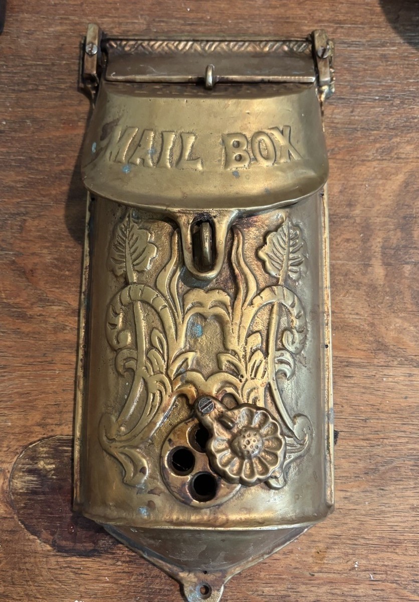メールボックス アンティーク ポスト 郵便受け 真鍮製 アメリカ ビンテージ
