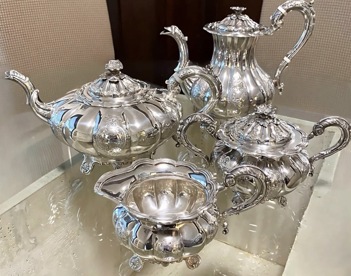 Barker Ellis】 ビクトリアンのティーサービス 4点 ティーポット