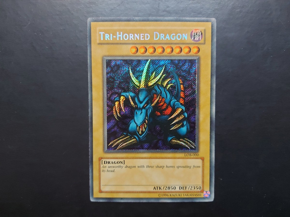 遊戯王カードトライホーン・ドラゴンPSA9 PSA9 LOB-000トライホーン