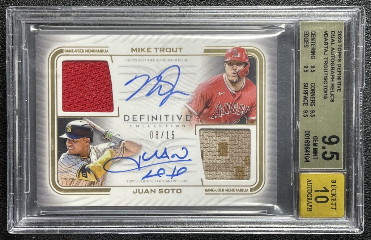 Mike trout マイク・トラウト 直筆サイン カード BGS9.5 Mike trout